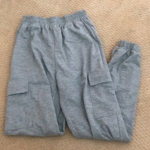 Grey sweatpants